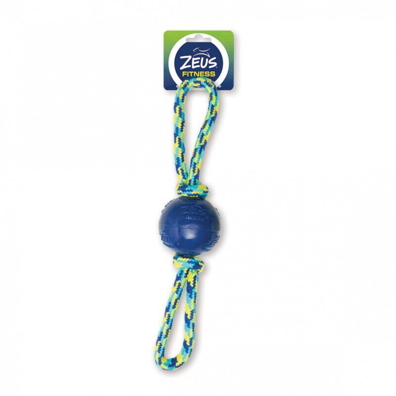 Juguete doble cord&oacute;n y TPR con pelota para perros Zeus Fitness Tug, 40 cm, , large Imagen numero 2