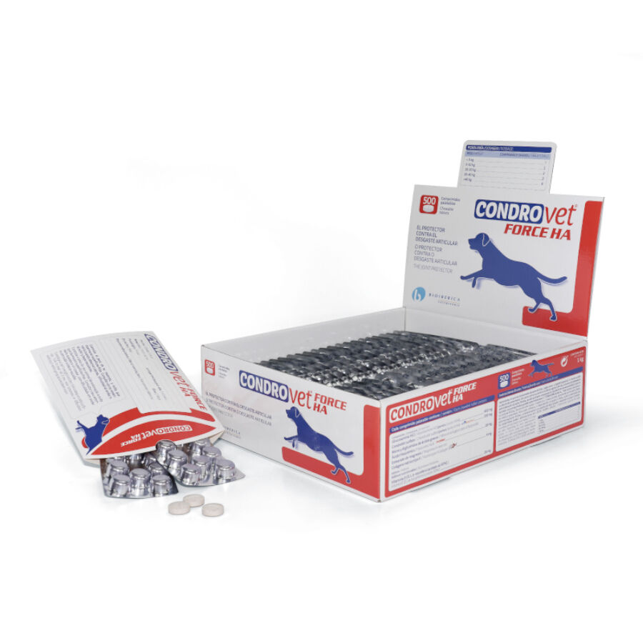 Bioiberica Condrovet Force HA Condroprotector para el Desgaste Articular en perros
