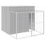 vidaXL Caseta perros corral acero galvanizado gris claro 214x865x181cm, , large indicador imagen numero 9
