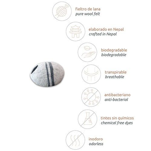 Mishum cueva Petra para gatos color Gris claro , , large Imagen numero 4