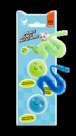 Juguete para Gato &ndash; Bolas con Cola Flexible que Brillan en la Oscuridad (Pack 2)