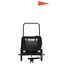 vidaXL Remolque de Bicicleta Mascotas Carrito para Bici Hierro Tela Oxford, , large indicador imagen numero 5