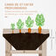 Outsunny Huerto Urbano Elevado de Madera 108,5x60x80 cm Mesa de Cultivo con Tela no Tejida y 3 Orificios de Drenaje para Jard&iacute;n Terraza Exterior Carga 50 kg Natural, , large indicador imagen numero 4