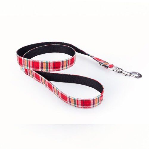 Correa Pamppy Tart&aacute;n Rojo para perros, , large Imagen numero 1