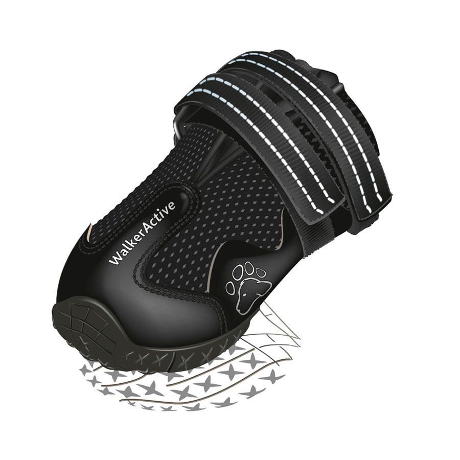 Trixie Botas Protectoras Walker Active negro para perros, , large Imagen numero 2