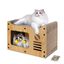 Nobleza Rascador de Cartón para Gatos con Juguete de Bola y Catnip, Casa para Gatos Cartón Grande, 47,5x25x32,5 cm, , large indicador imagen numero 1