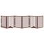 vidaXL Puerta para perros plegable 6 paneles madera álamo marrón 300cm, , large indicador imagen numero 8