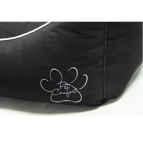 Confort pet cuna florida impermeable negra para mascotas, , large Imagen numero 2