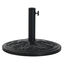 Outsunny Base de Sombrilla Peso 13 kg Soporte para Parasol Redondo de HDPE y Cemento para Poste de Paraguas de Ø35/38/48 mm para Terraza Patio Jardín Playa Ø48x34 cm Negro, , large indicador imagen numero 1