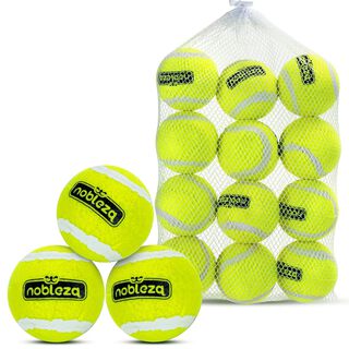 Nobleza Pelota Perro, 6 Pack Interactiva Pelotas Tenis para Perros, Pelota de Caucho Natural, Juguetes para Perros Duradera y Elástica para Pequeños y Medianos - 6.35cm