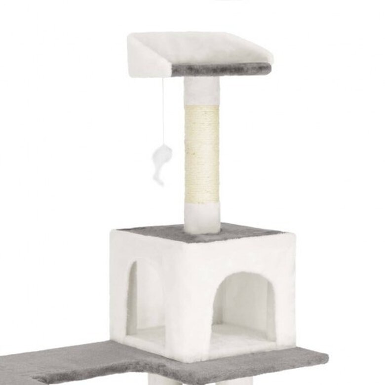 Rascador con postes de sisal para gatos color Blanco, , large image number null