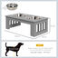 PawHut Comedero para Perros Gris, , large indicador imagen numero 3