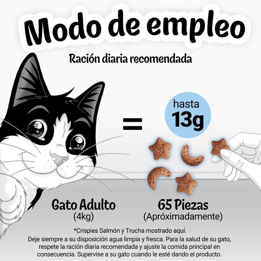 Felix Crispies Salmón y Trucha Bocaditos para gatos thumbnail