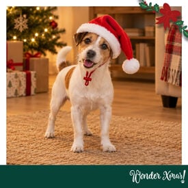 Wonder Christmas Gorro Papa Noel para perros