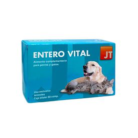 Entero Vital potencia la salud digestiva de  perros y gatos 60 comprimidos.