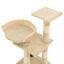 Rascador con poste de sisal para gatos color Beige, , large indicador imagen numero 4