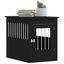 vidaXL Jaula para perros madera de ingeniería negro 55x75x65 cm, , large indicador imagen numero 7