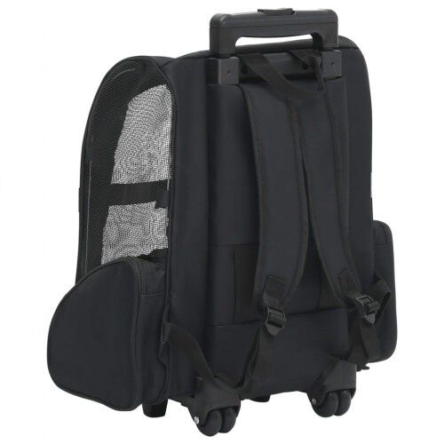 VidaXL Transportín plegable negro para mascotas thumbnail