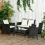 Outsunny Muebles de Jardín Negro, , large indicador imagen numero 2