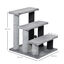 PawHut Escaleras para Gatos de 4 Escalones Escaleras para Mascotas Árbol Rascador para Gatos Pequeño con Poste Rascador Bola Colgante 60x40x64 cm Gris, , large indicador imagen numero 8