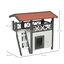 PawHut Casa para Gatos de Madera 77x50x73 cm Caseta para Gatos de 2 Niveles Refugio para Gatos con Techo Asfáltico Escalera y Balcón para Exterior Blanco, , large indicador imagen numero 3