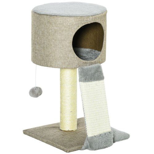PawHut &Aacute;rbol Rascador Gris Peque&ntilde;o para gatos, , large Imagen numero 1