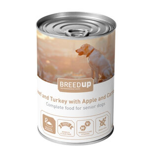 Breed Up Sénior Ternera y Pavo con Manzana y Zanahoria para perros