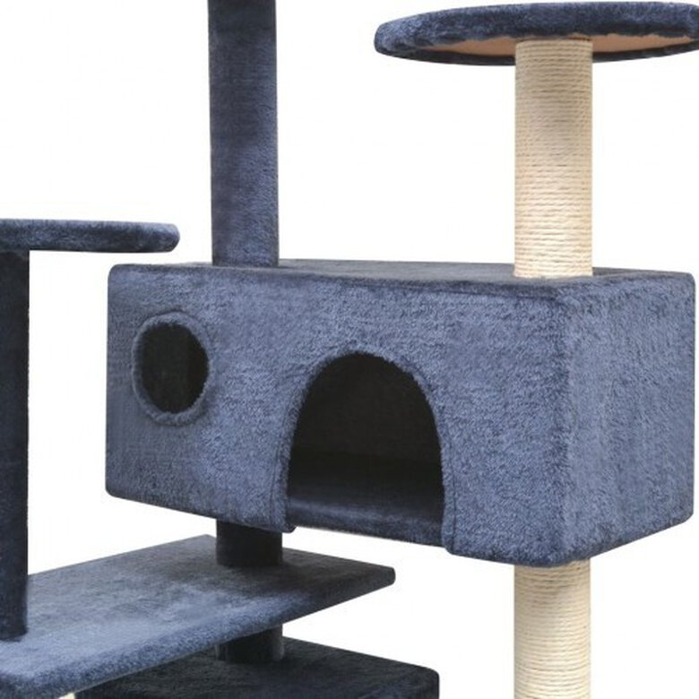 Rascador para gatos poste rascador de sisal color Azul, , large image number null