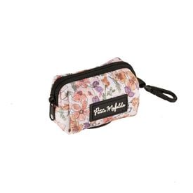 Petite Mafalda Porta Bolsas con Estampado de Flores rosas para perros