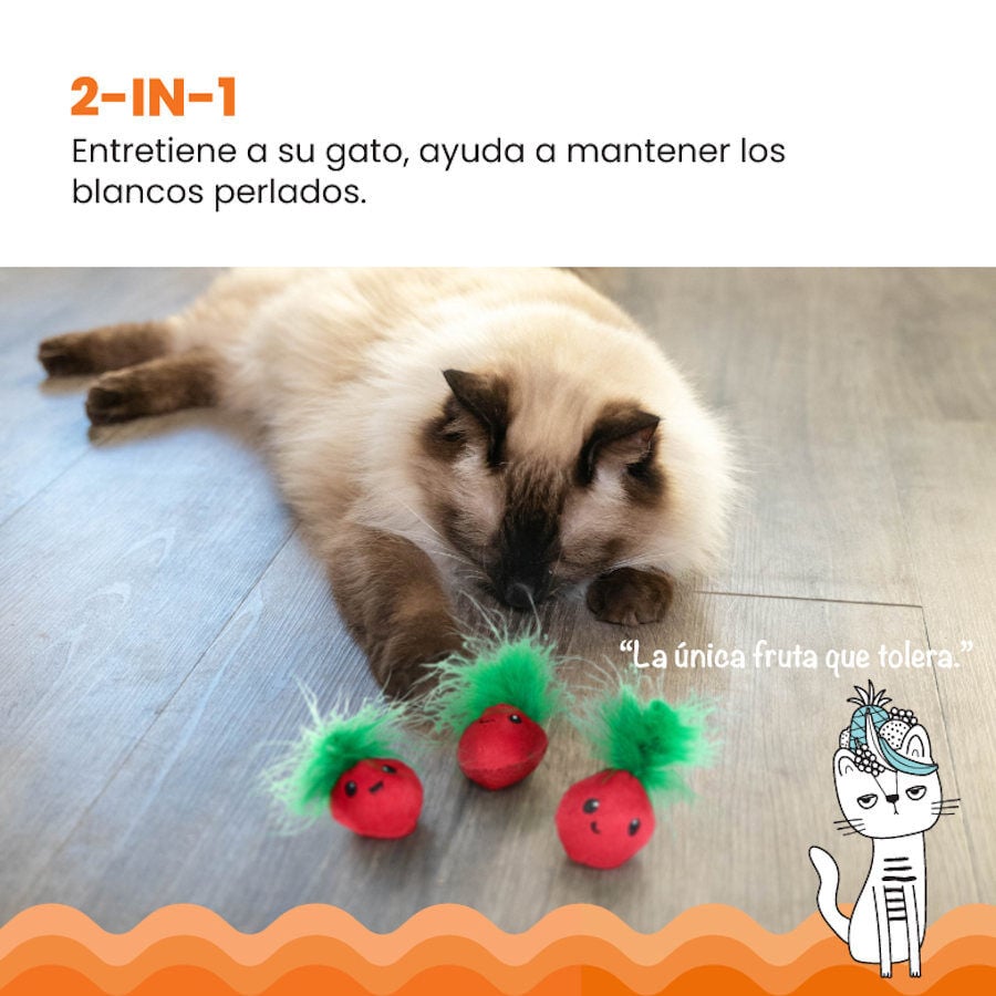 Catstages Strawbabies Peluche de Fresitas para gatos thumbnail