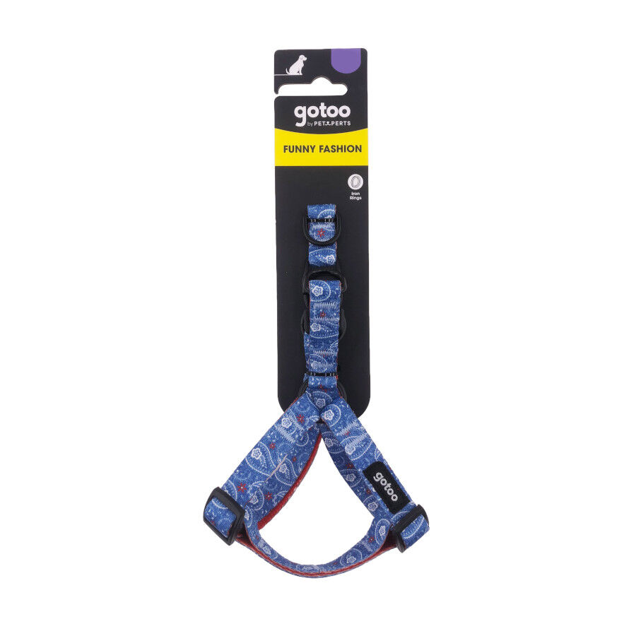 Gotoo Arn&eacute;s estampado cachemira azul para perros, , large Imagen numero 6