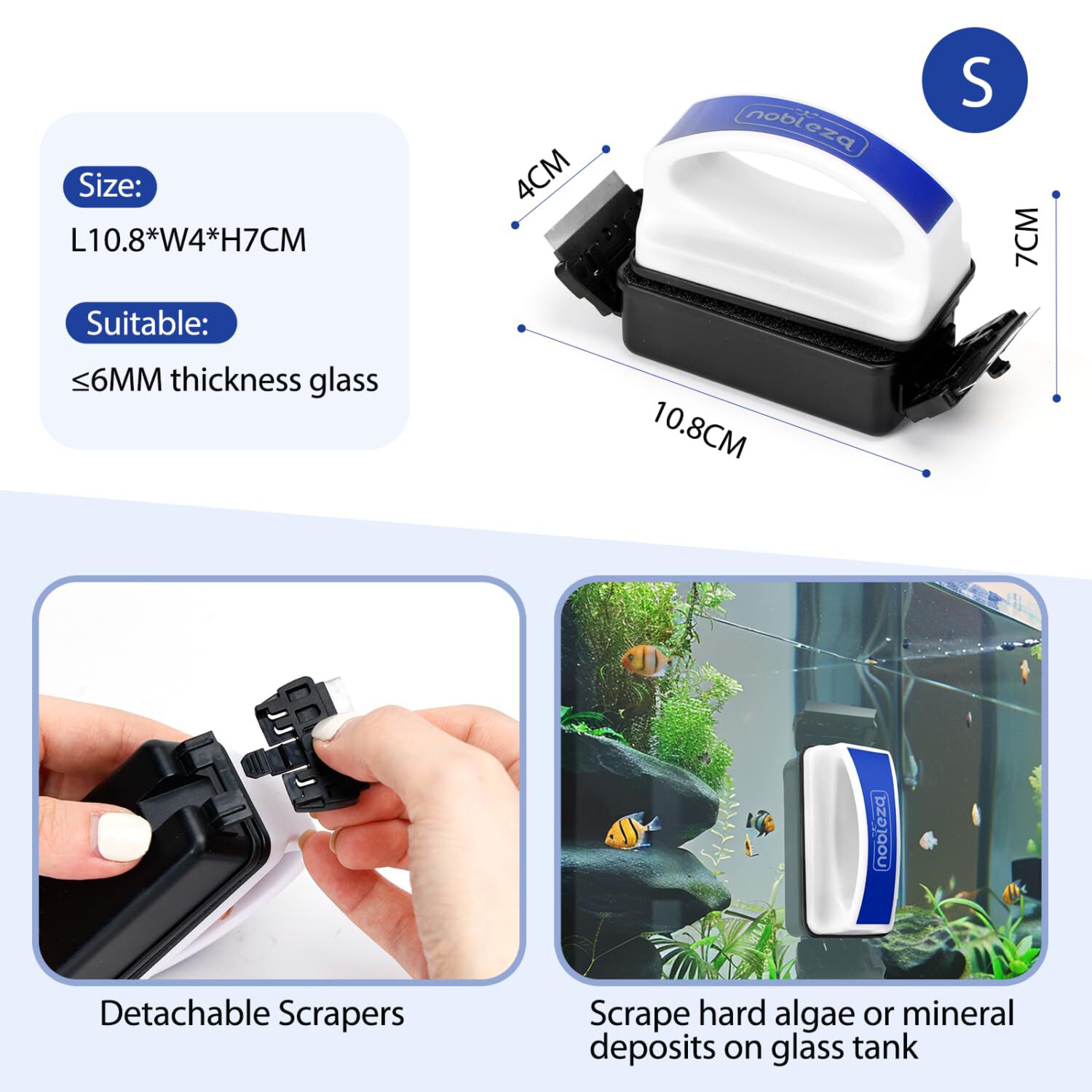 Nobleza Magnético Raspador para Pecera thumbnail