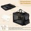 COSTWAY Transport&iacute;n para Perros Plegable, Bolsa Transporte para Gatos con Ventanas de Malla, 3 Puertas y Bolsillos Extra&iacute;bles, Portador de Viaje para Mascotas Interior y Exterior (Negro, M), , large indicador imagen numero 10