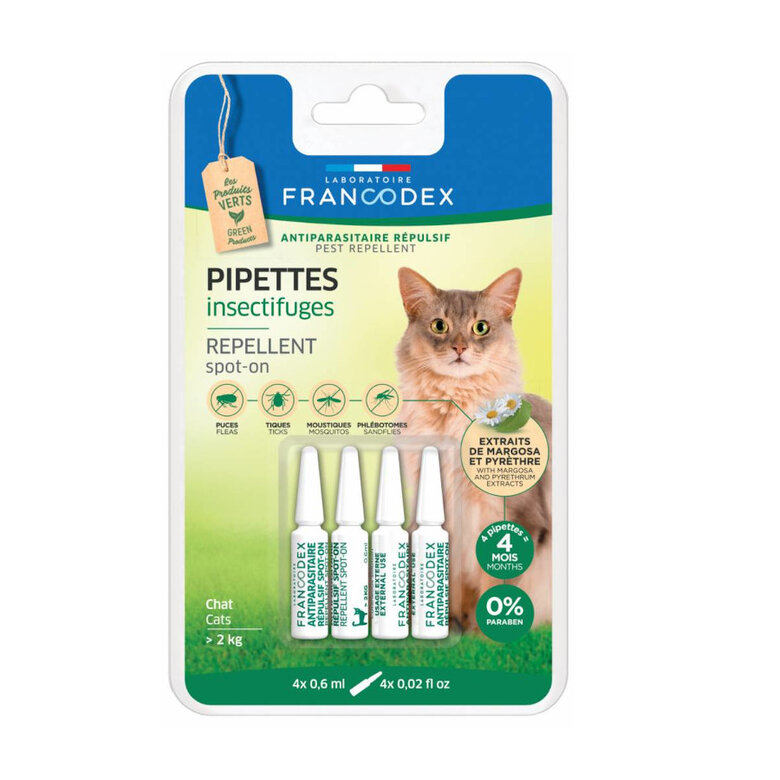Francodex Pipetas Antiparasitarias para gatos, , large image number null