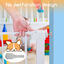 Nobleza - Barrera de Seguridad para Niños con Sistema de Cierre Automático, Sin Necesidad de Taladrar, Barrera de presión para bebés y Perros para escaleras y Puertas, Apertura de 75-82 cm, Blanco, , large indicador imagen numero 4