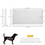 PawHut Puerta de Seguridad para Perros y Gatos Extensible 0-150 cm Puerta Retr&aacute;ctil para Mascotas Barrera para Escaleras y Pasillos Aleaci&oacute;n de Aluminio 165x10,7x85 cm Blanco, , large indicador imagen numero 3