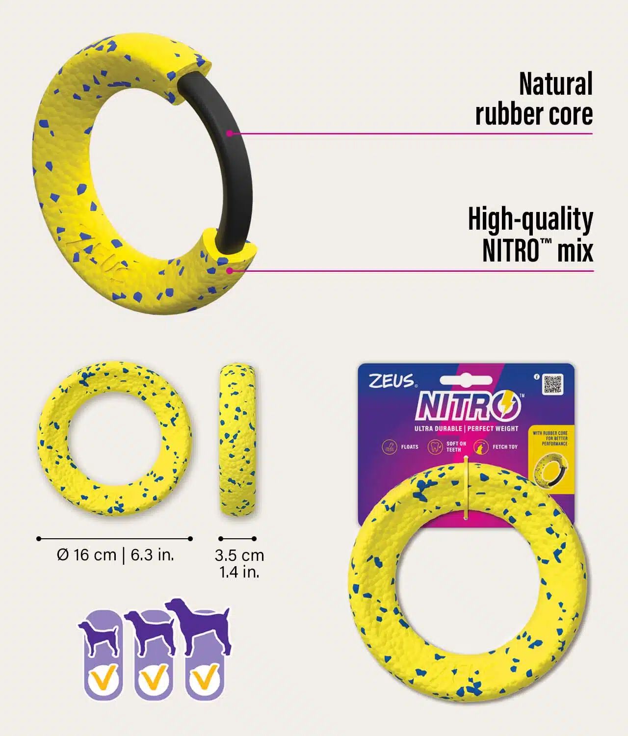 Zeus Nitro&trade; Anillo Lastrado, &Oslash;16cm, , large Imagen numero 2