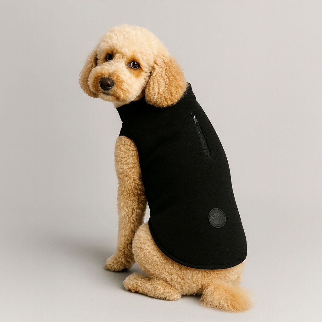 Nayeco Abrigo Fleece Jacket Negro para perros
