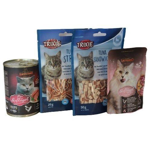 Pack 4 cajas de arena no aglomerante y snacks olor Talco, , large Imagen numero 2