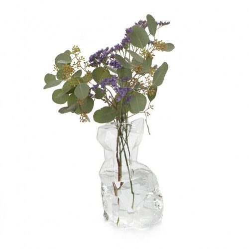 Balvi florero transparente de cristal forma gato, , large Imagen numero 3