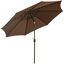 Outsunny Sombrilla de Jardín Ø295x250 cm con Manivela Parasol Exterior con Mecanismo de Inclinación y Poste Desmontable de Metal para Terraza Piscina Patio Café, , large indicador imagen numero 1