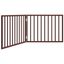 vidaXL Puerta para perros plegable 2 paneles madera álamo marrón 160cm, , large indicador imagen numero 6