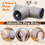 Nobleza Tunel para Gatos en Gamuza, Túnel de 3 vías para Interiores con 1 Agujeros y Bola suspendida Juguetes para Gatos, Tunel Plegable para Mascotas Juguete para Gato Gatito Conejo Hurones (Gris), , large indicador imagen numero 3