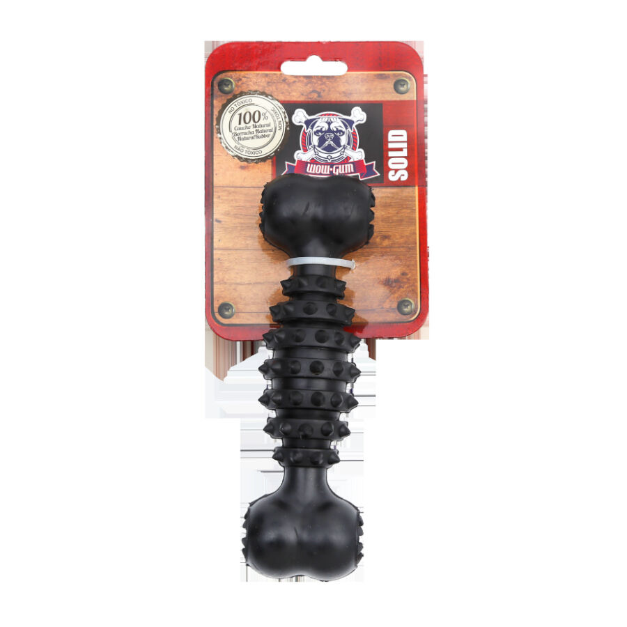 Wow Gum Hueso Negro de Goma Mordedor para perros, , large Imagen numero 1