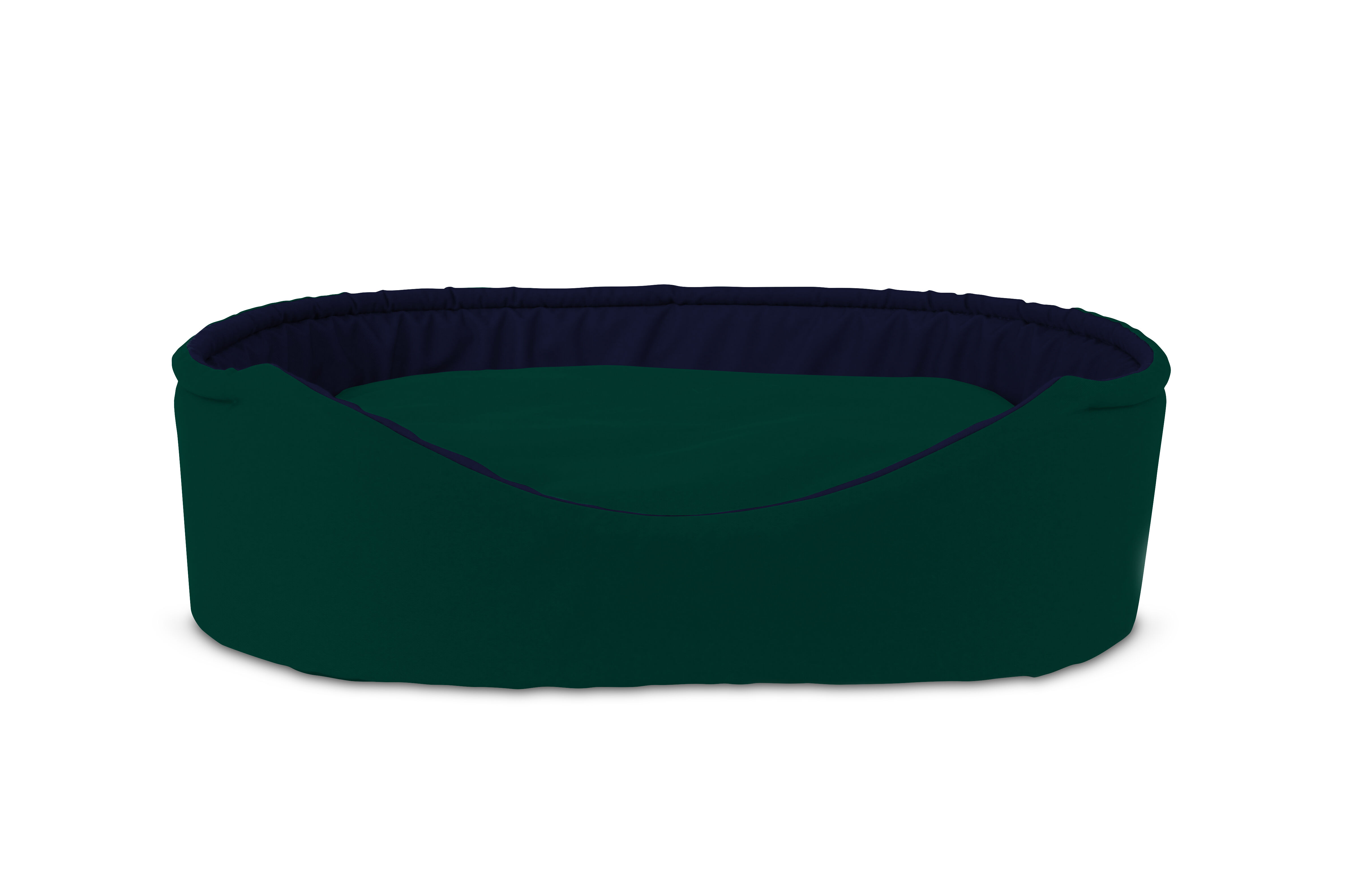 Gauty Cama Oval para Perros y Gatos  Tela de sarga - Verde y azul, , large Imagen numero 1