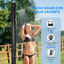 Outsunny Ducha Solar de Jardín 20L Ducha Exterior con Cabezal de Ducha Redondo Grifo Agua Caliente Máx. 60℃ y Ducha para Pies para Piscina Patio Playa 15,5x15,5x222 cm Negro, , large indicador imagen numero 4
