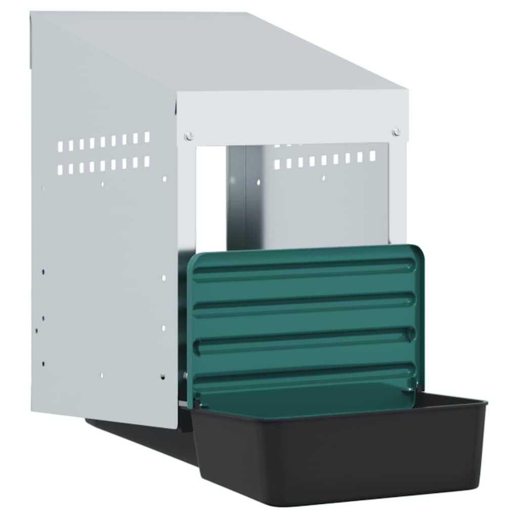 vidaXL Nido para gallinas de acero galvanizado para montar en la pared thumbnail