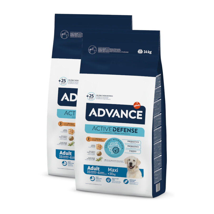 Advance Active Defense Maxi Adult pollo y arroz pienso para perros