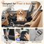 Nobleza Asiento de Coche para Perros Pequeños, Asiento Elevador para Perros con Bolsillos de Almacenamiento y Cojín Reversible, Cama de Viaje para Mascotas de Hasta 11 kg, Negro, L58×W56×H33cm, , large indicador imagen numero 3