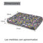 HOME MERCURY- Cama de Mascota, Colchón para Perro, Colchoneta Reversible Estampada Relleno de Espuma para Interior y Exterior. (Medium, Huesos), , large indicador imagen numero 5